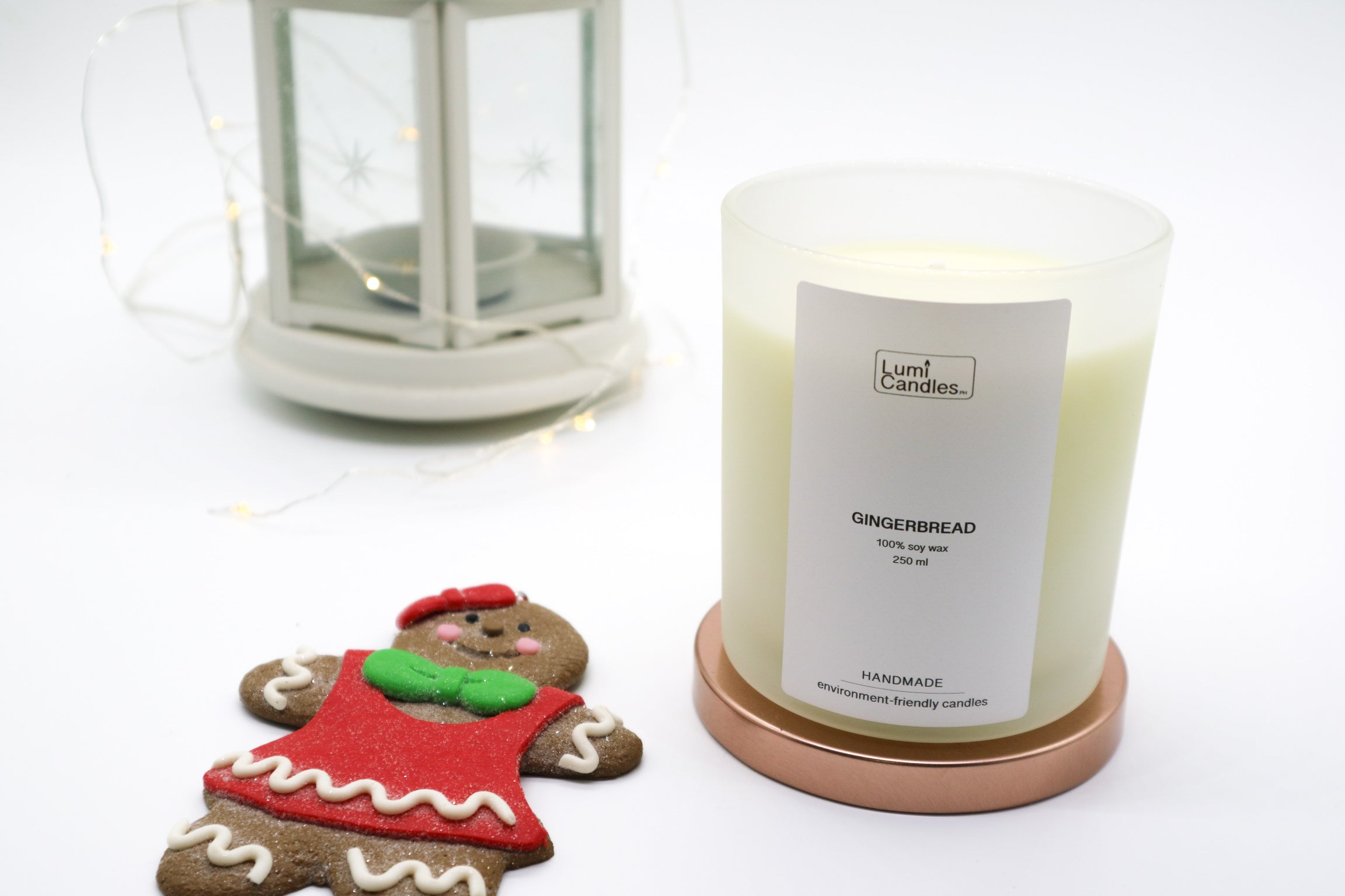 Gingerbread scented soy candle by Lumi Candles PH