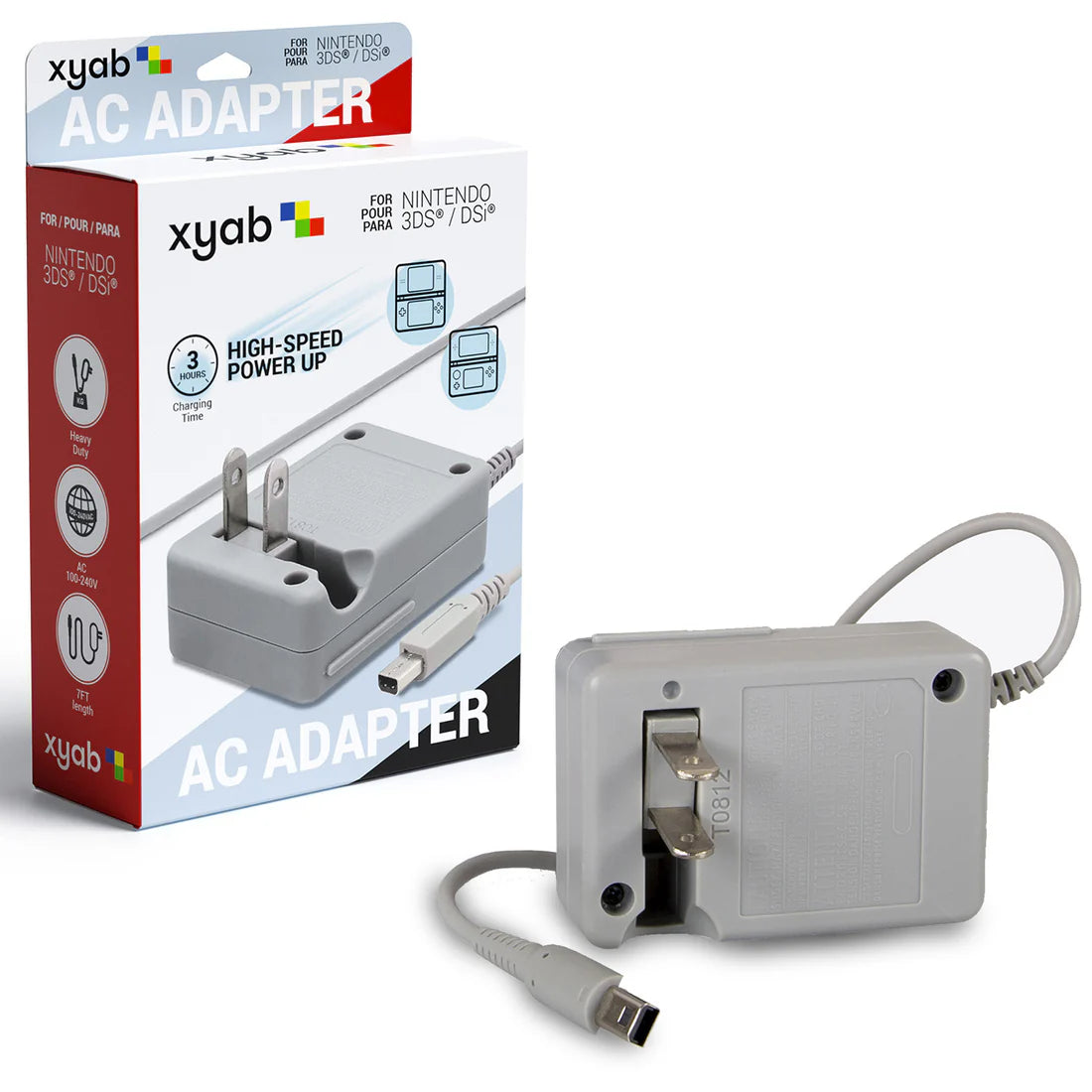 AC Adapter for Nintendo DSi and Nintendo 3DS Family of Systems