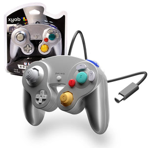 Wired Controller for Nintendo GameCube / Wii - Platinum / Silver - Bitjump Games
