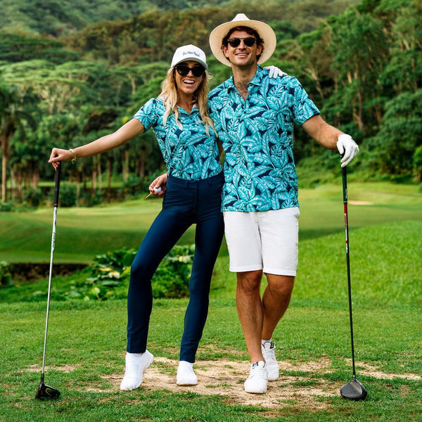 Kenny Flowers Country Club couples matching golf polos