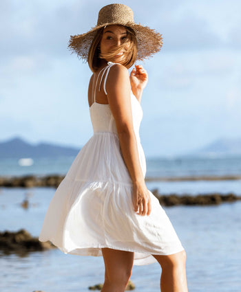 The Jetset - White Bandeau Maxi Dress