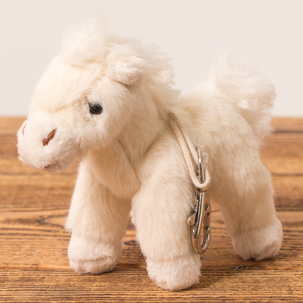 plush horse keyring