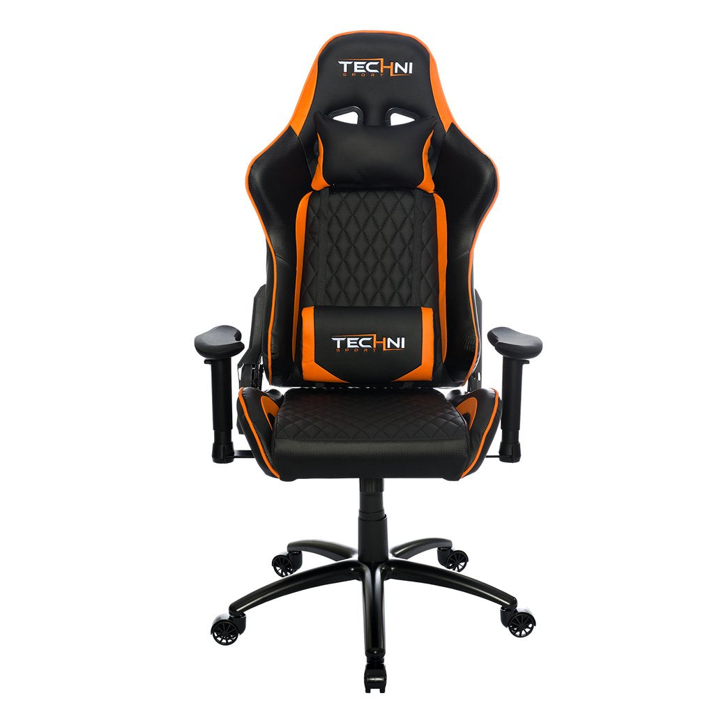  Techni  Sport TS50 Orange Gaming  Chair  Free Shipping 