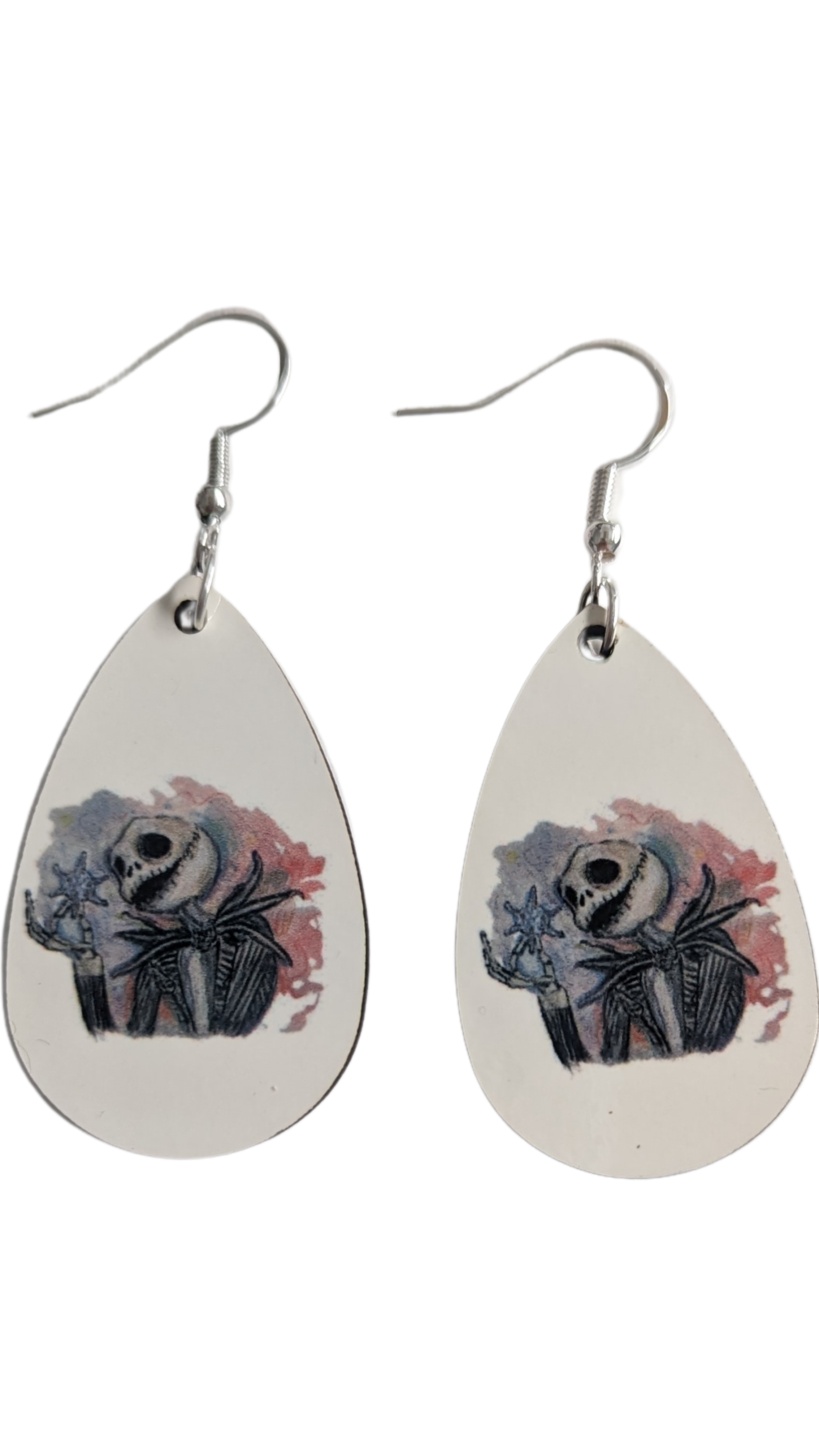 Earrings - Double sided sublimated Jack on silver hook