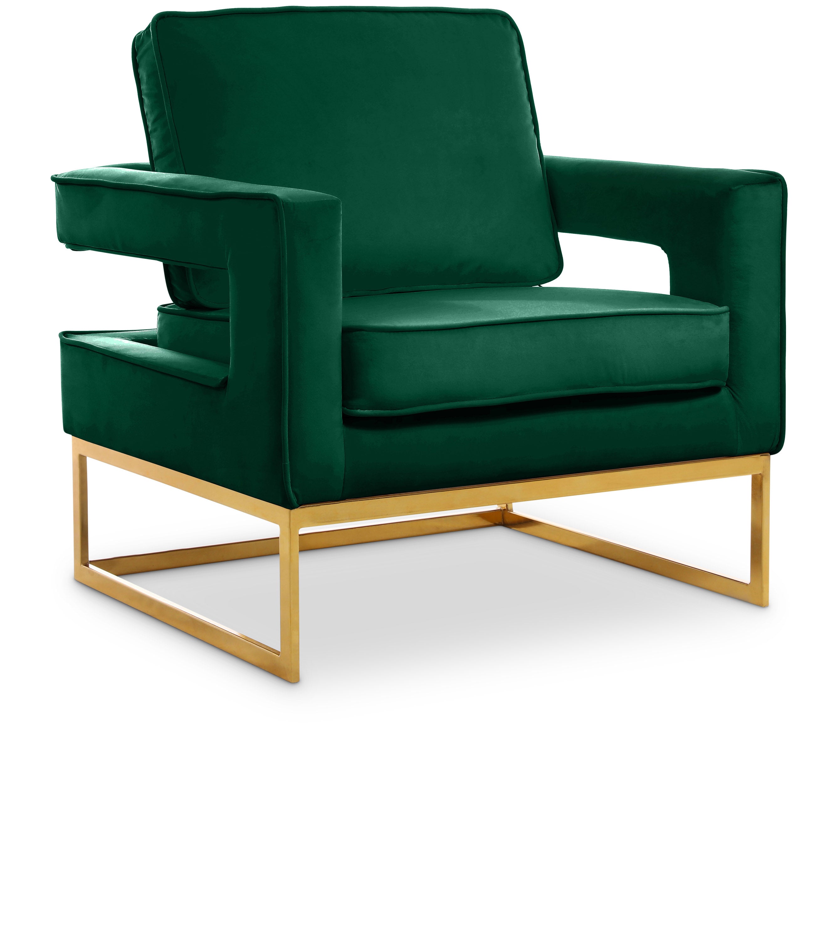Green Velvet Accent Chair