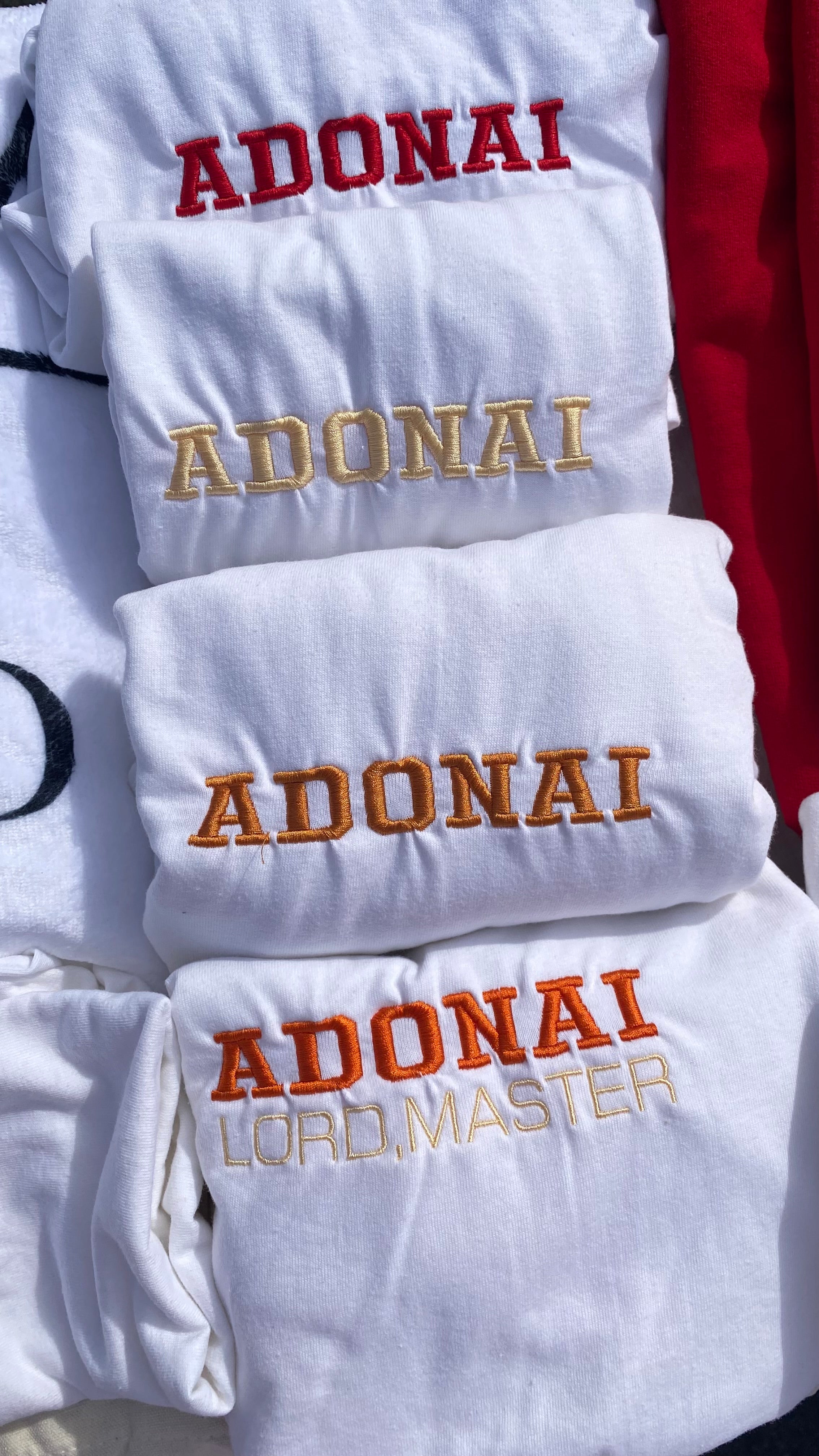Adonai: My Lord, My Master | Embroidery
