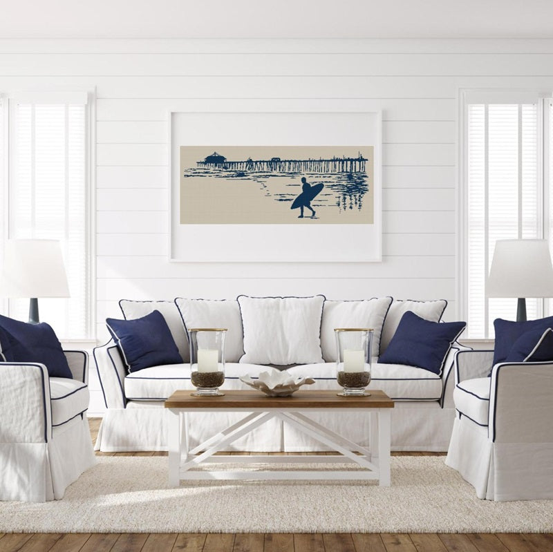 surfer cross stitch pattern