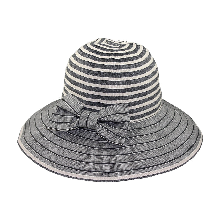 Bow Stripe Bucket Hat