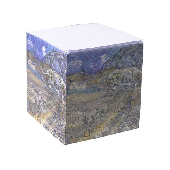 Vincent van Gogh 'Landscape at Saint Rémy' Note Cube