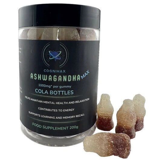 Jar of Ashwagandha Cola Gummies