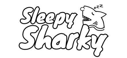 Official Sleepy Sharky Logo Shark Blanket