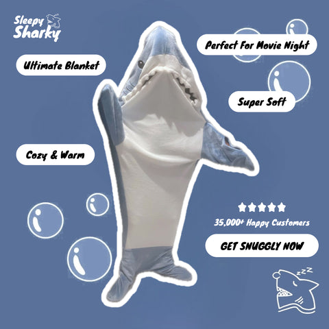 Super Soft Shark Blanket by Sleepy Sharky