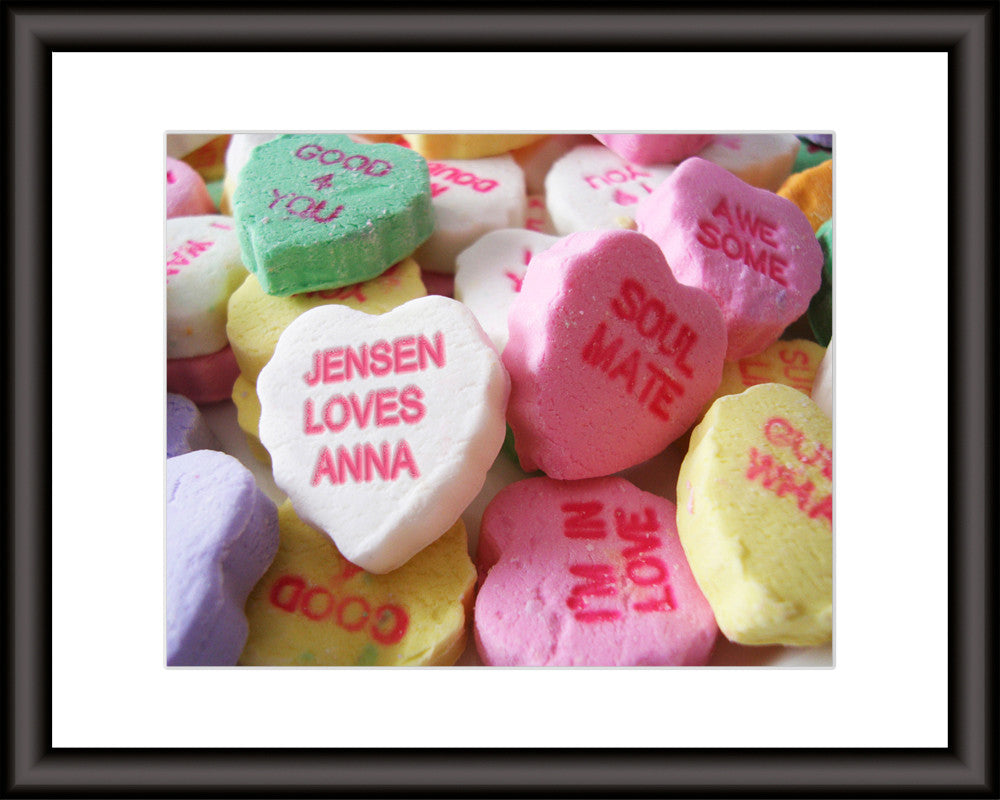 personalized sweetheart candy