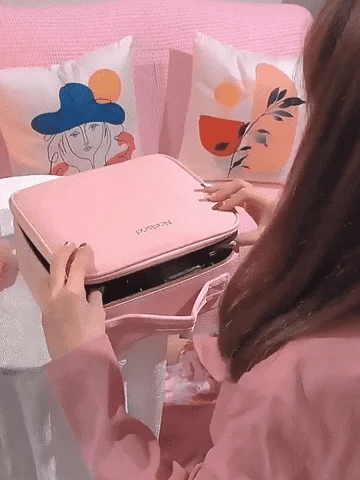 Makeup Organizer Bag With LED Mirror