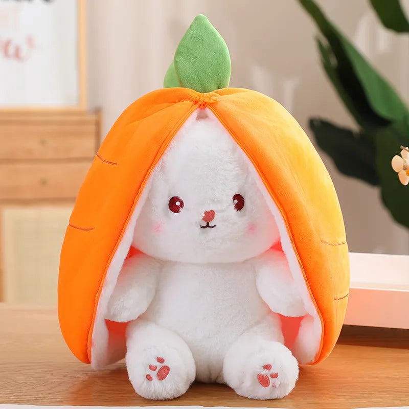Cosplay Strawberry Carrot Rabbit Plush Toy