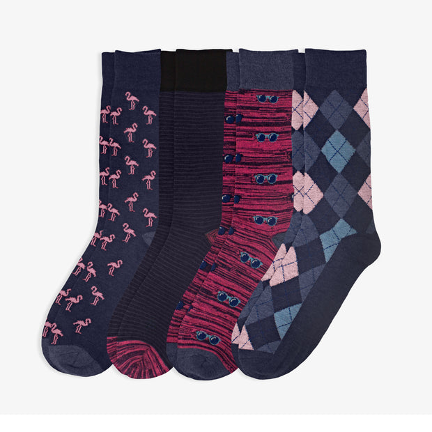 4pk Deep Blue Socks – Basic Outfitters
