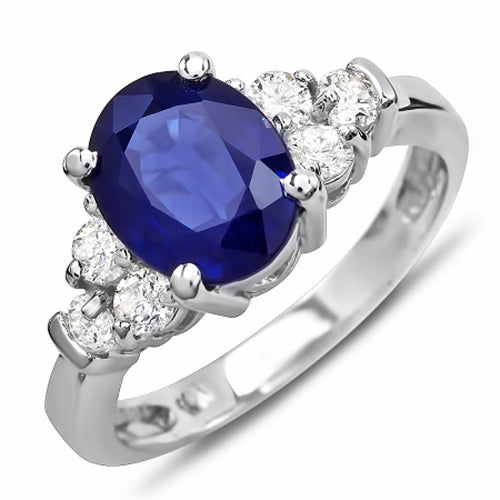 14K Sapphire And Diamond Ring | Fashion Strada