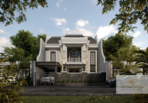 rumah mewah modern klasik