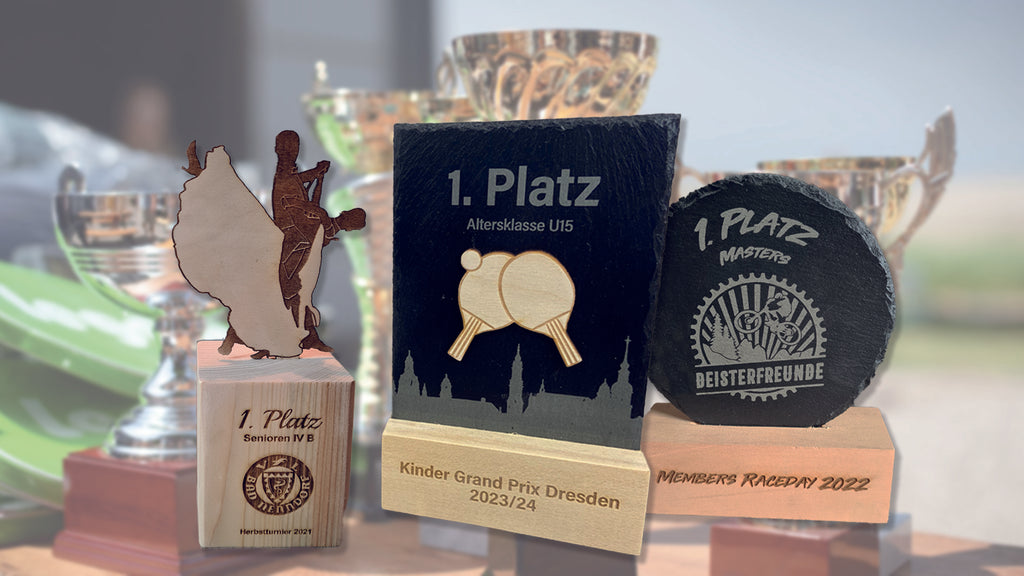 Pokal Pokale Vereinsmeisterschaft Ehrung Sportler Sportlerin des Jahres Sportverein Sieger Preis Gewinner individuelle Gravur