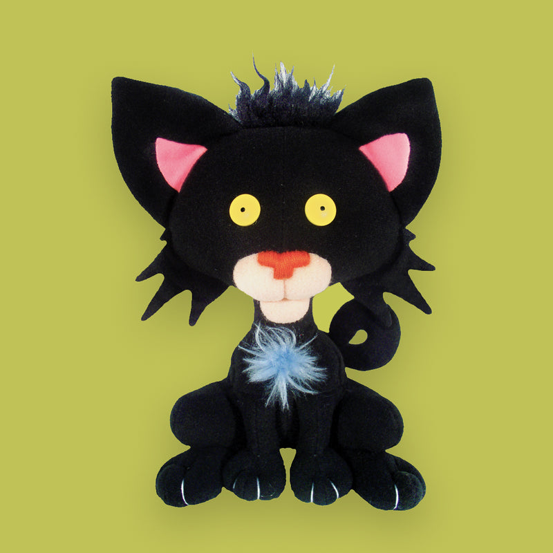 Nicks cat. Игрушка кукла с черной кошкой. Кот ред долл черная.