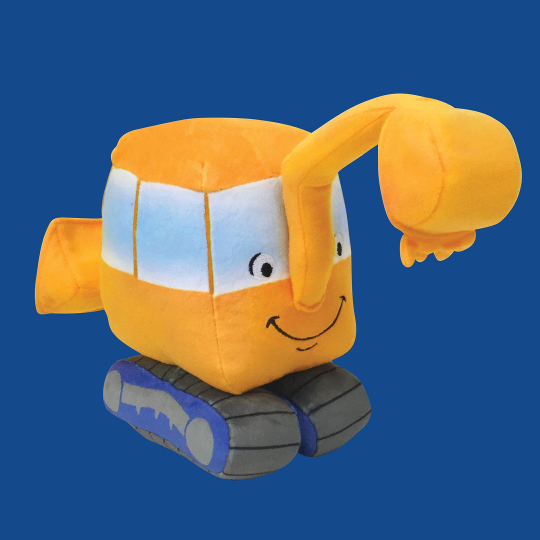 excavator plush toy