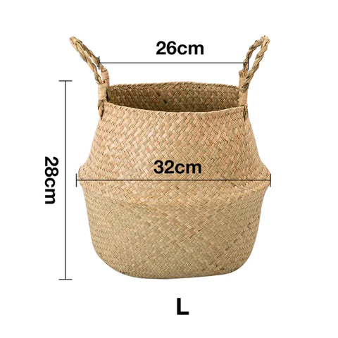 Wicker Planter Storage Flower Basket