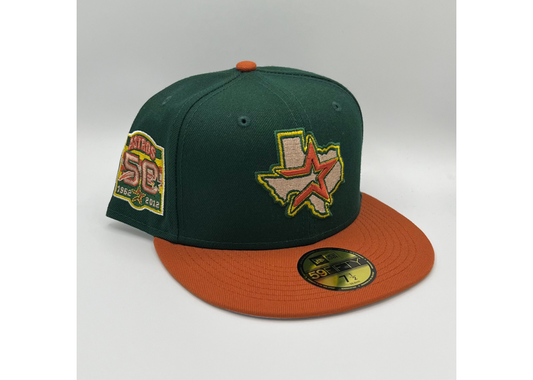 Exclusive Fitted Dark Green/Rust Astros
