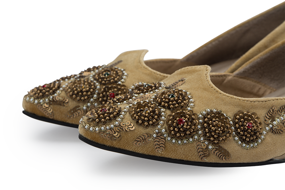 Handmade, Designer Shoes for Women, Embroidered | by Rungg