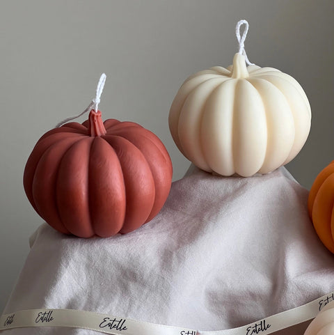 White store pumpkin candle