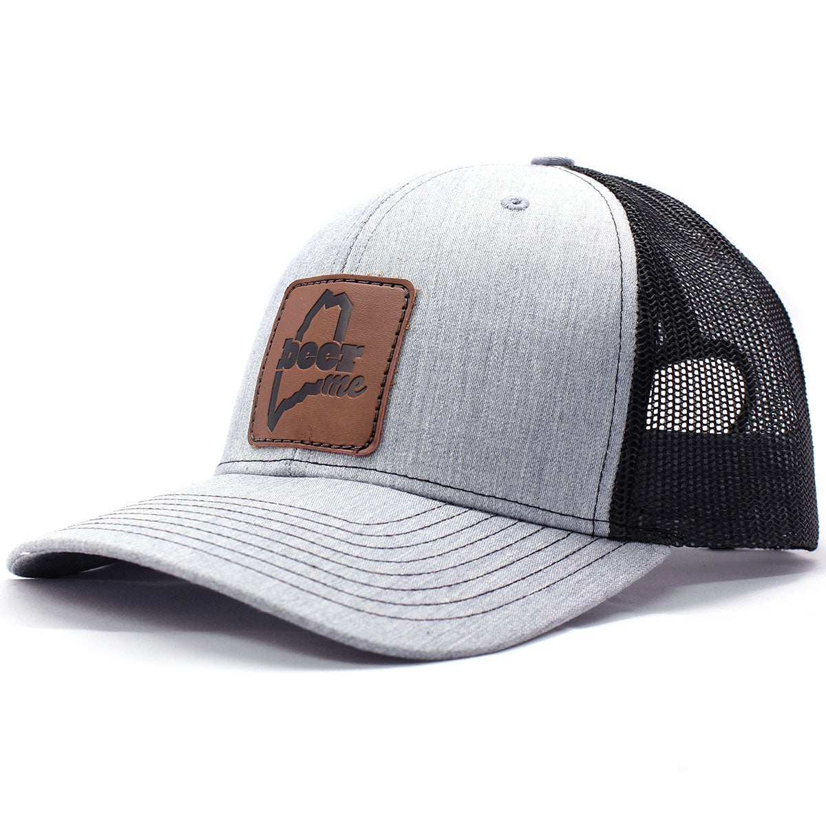 Leather Patch Trucker Hat — Nomans