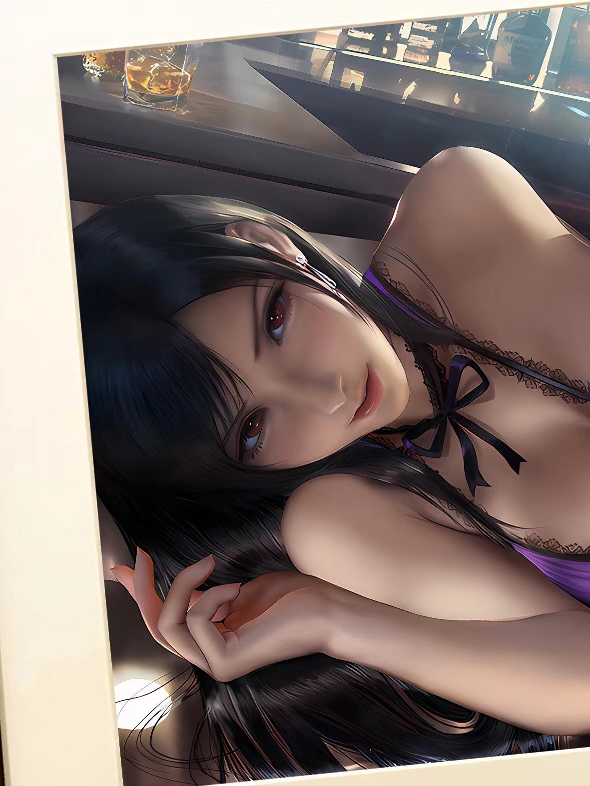 Starry Sky - Tifa at the Bar (Decorative Art Painting) | 酒吧蒂法 (装饰画)