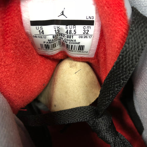 Jordan 3 OG Black Cement 2018 Size Tag Production Date