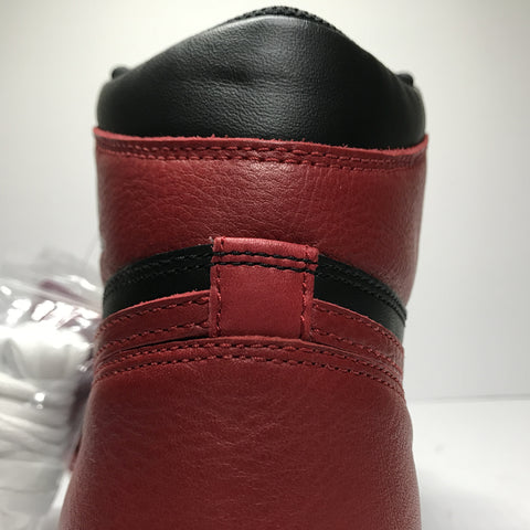 Jordan 1 Bred Banned 2016 Real Vs Fake Back Heel Tab