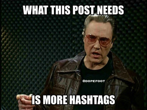 Christopher Walkken More Cowbell Funny Hashtag Meme