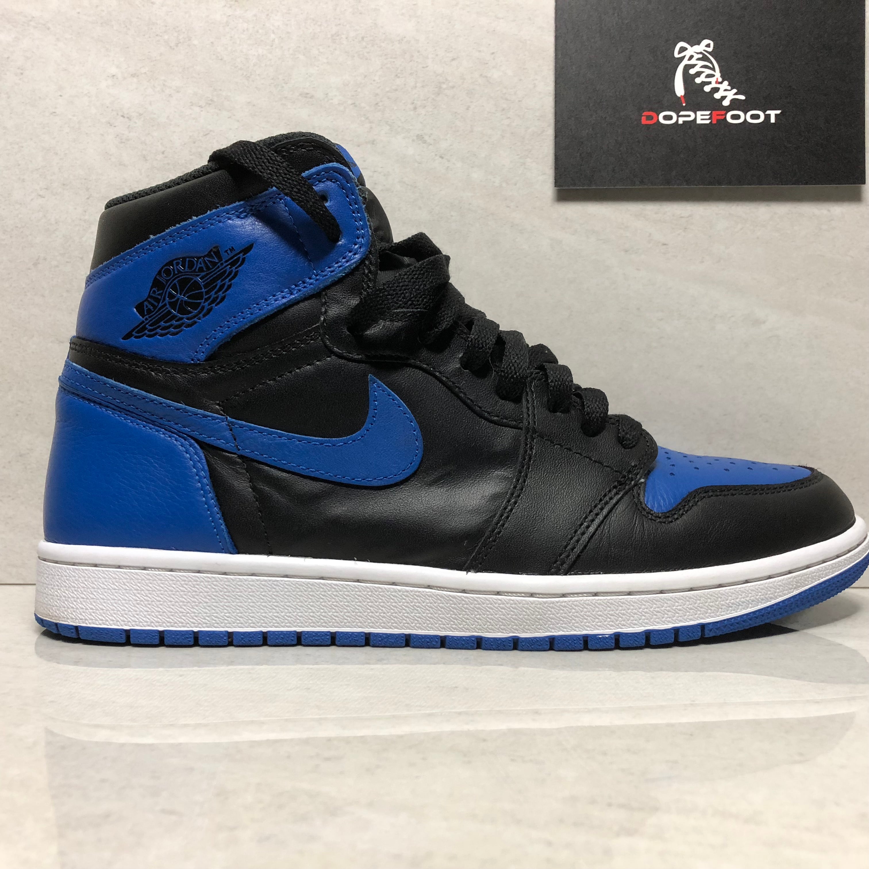 nike air jordan 1 blue and black