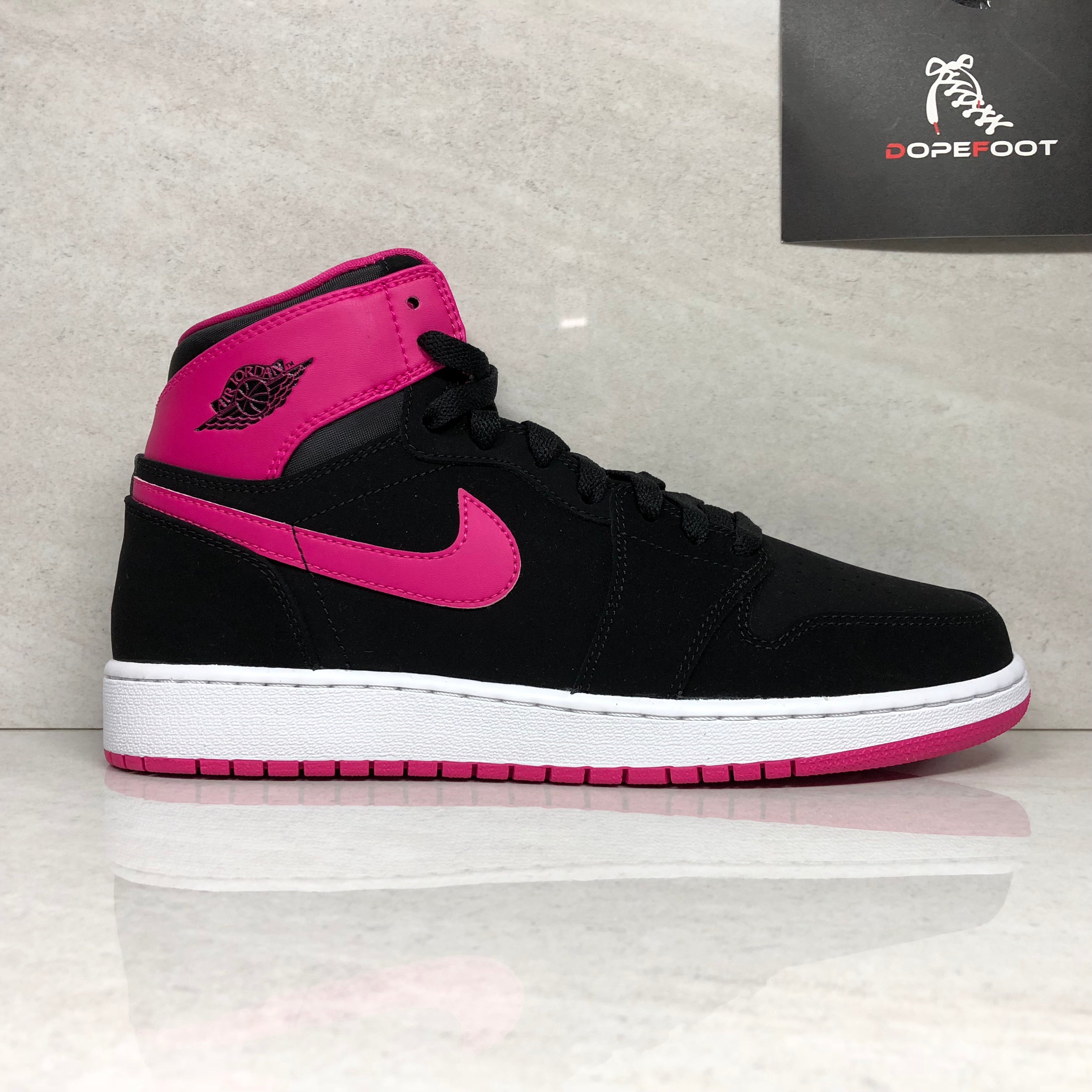 jordan 1 retro high black vivid pink