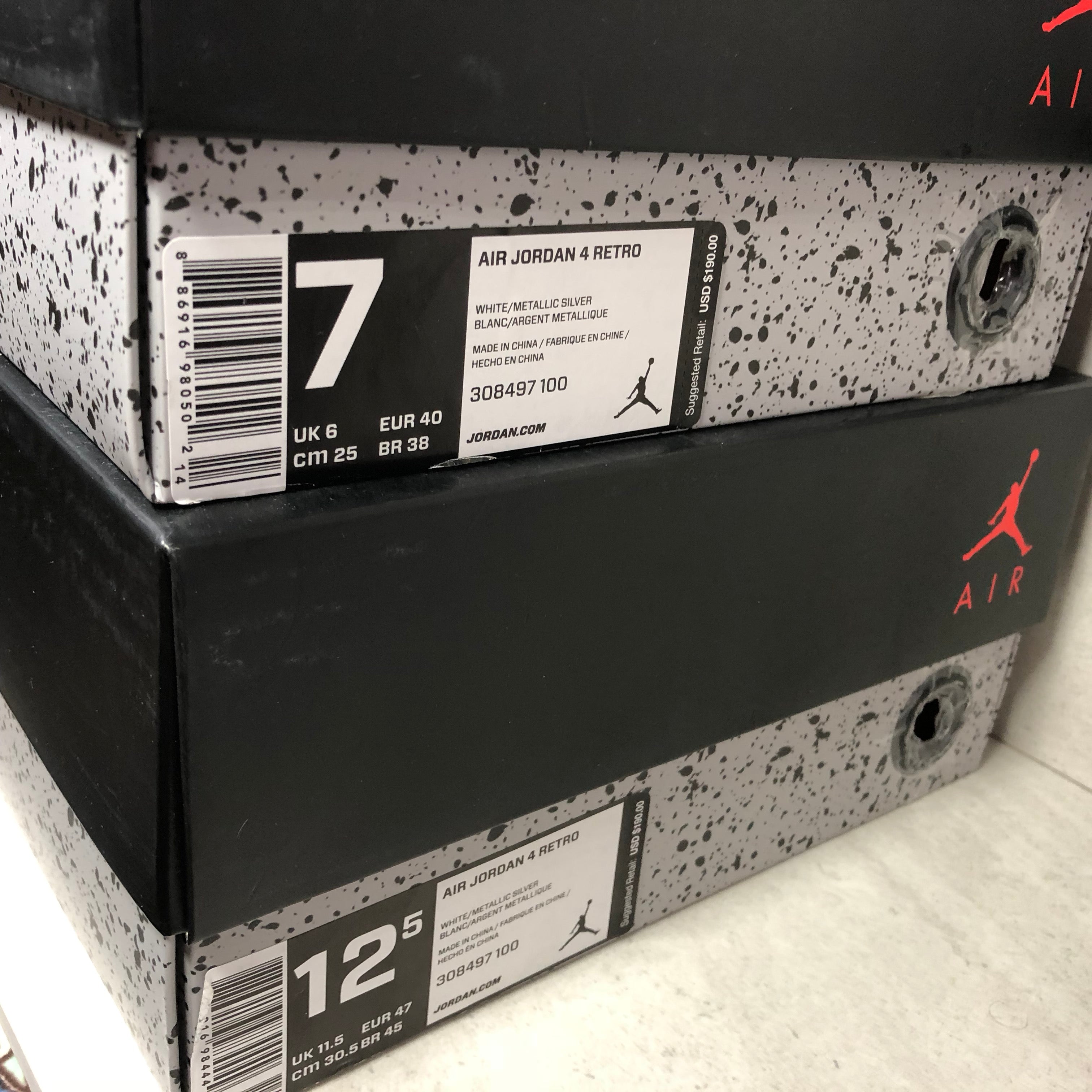 jordan what the 4 size 7