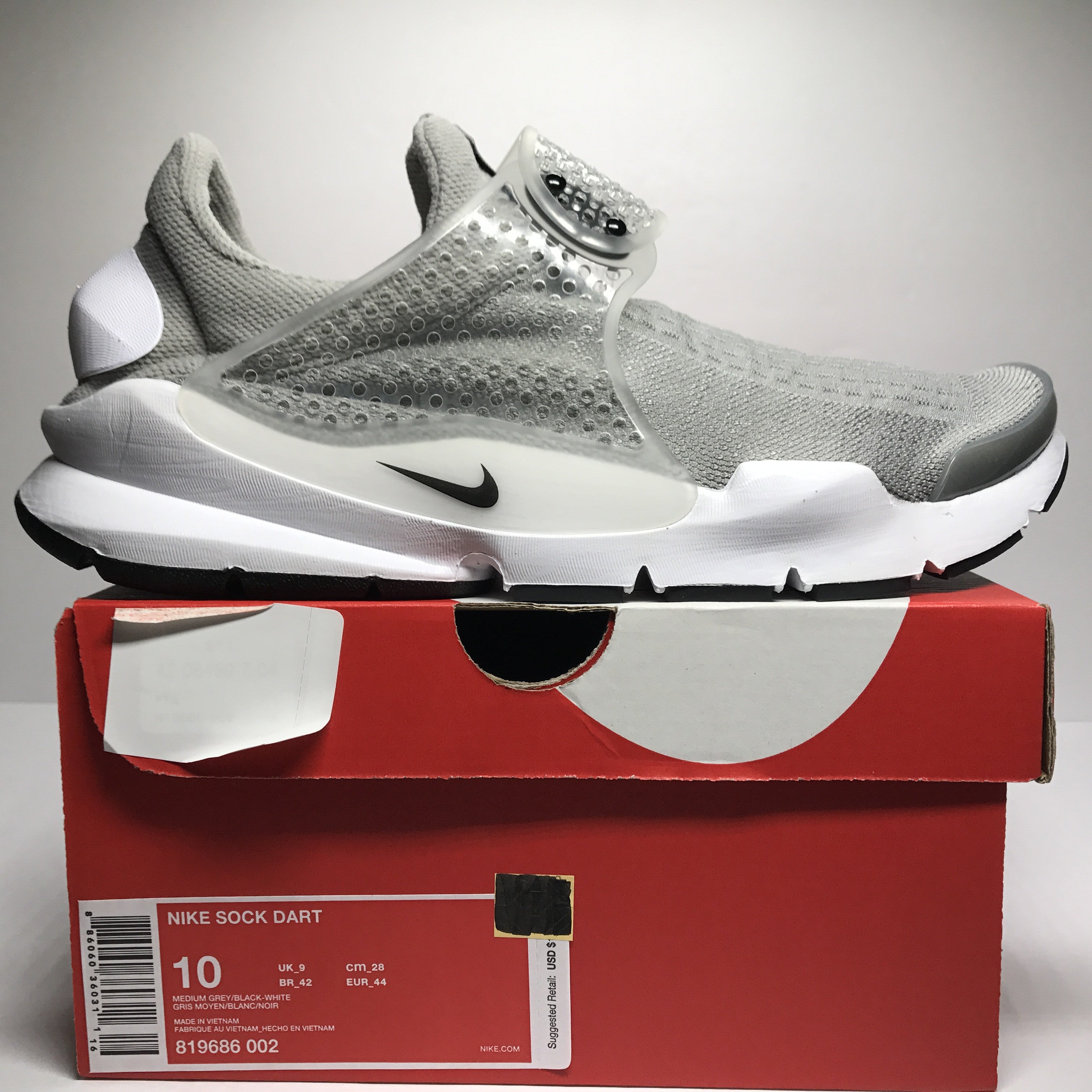 nike sock dart size 10