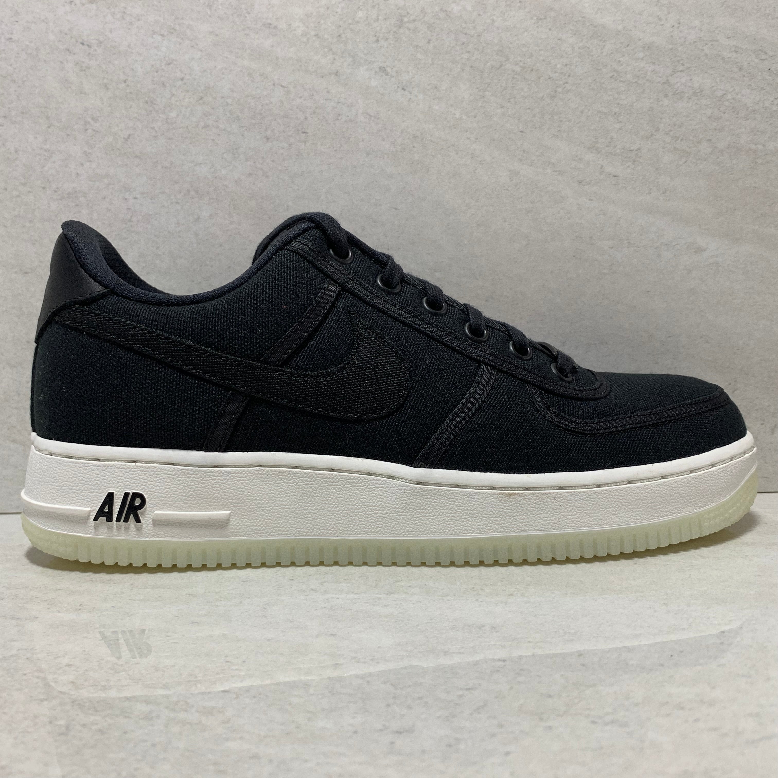 nike air force 1 black canvas