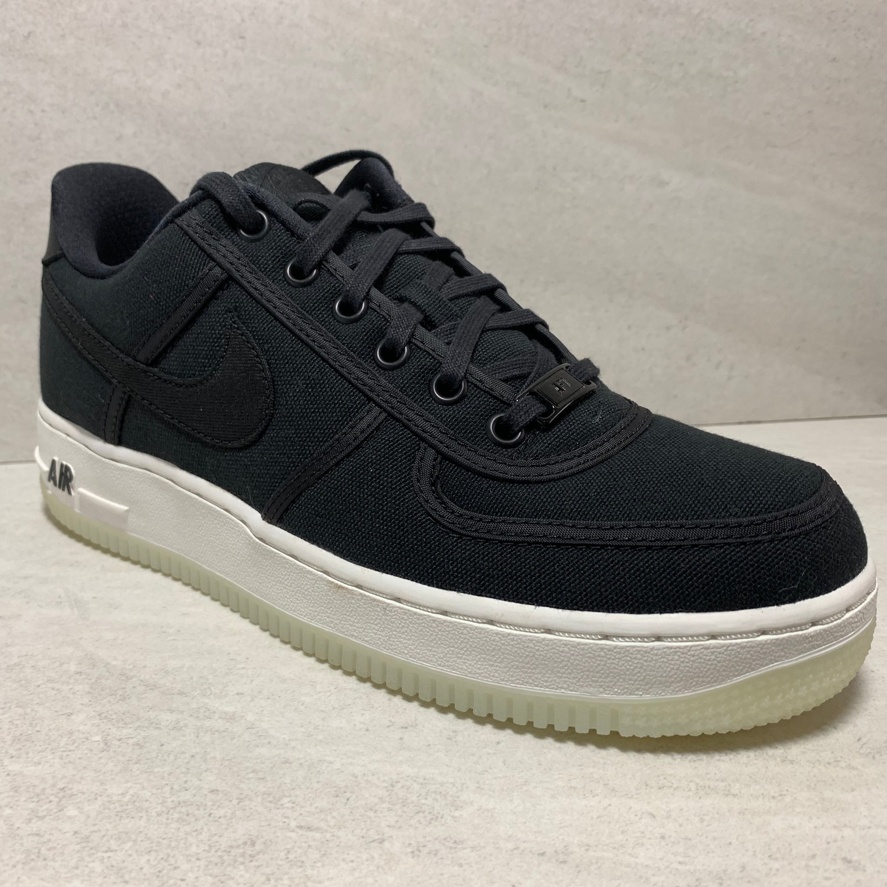 nike air force 1 low canvas black