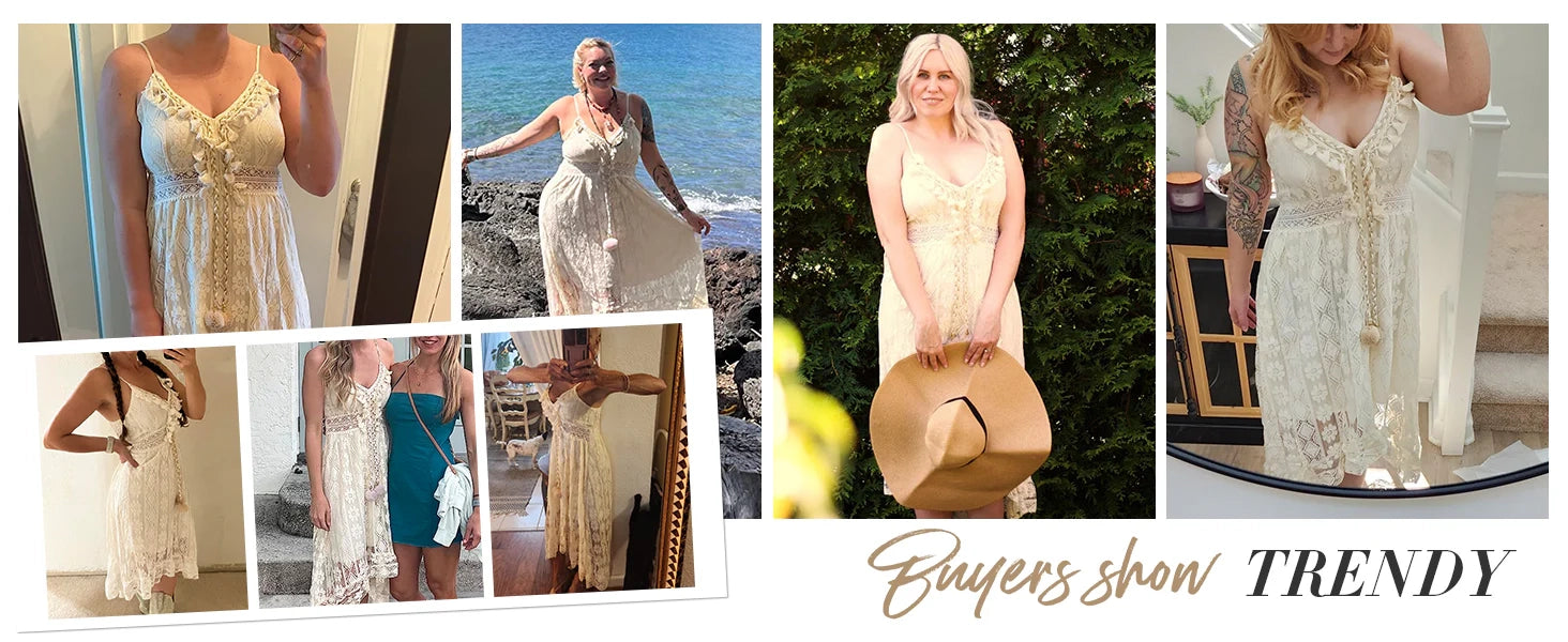 beige maxi dress lace adjustable straps dresses for women