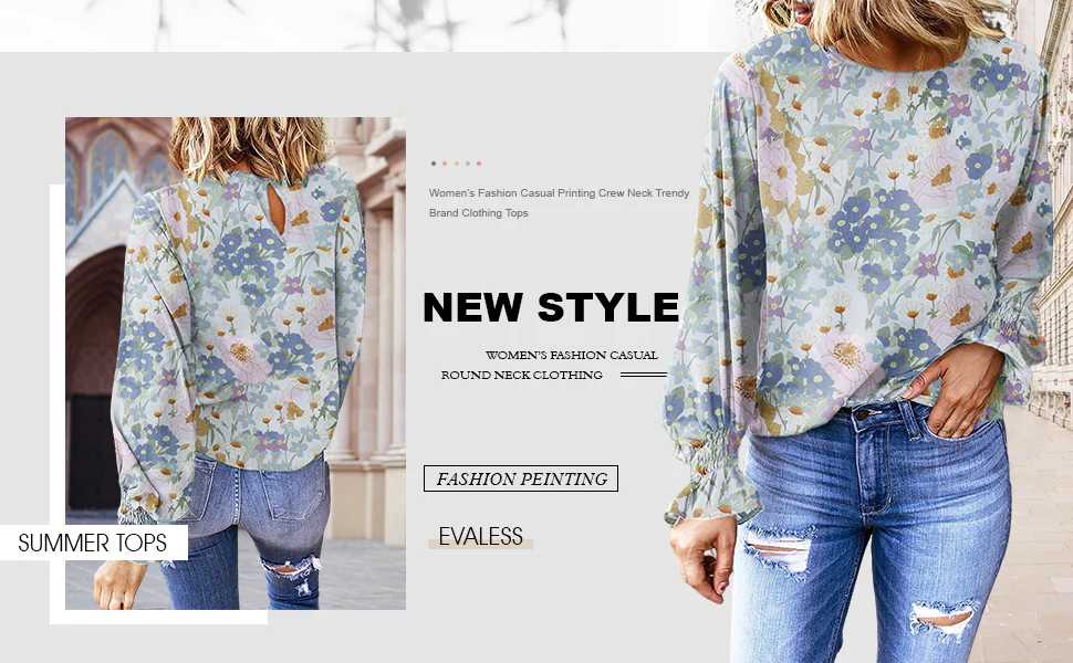 floral print tops for women