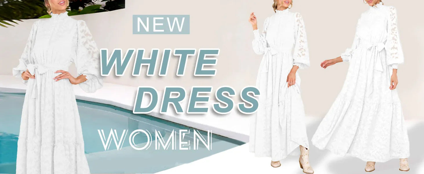 White dress women