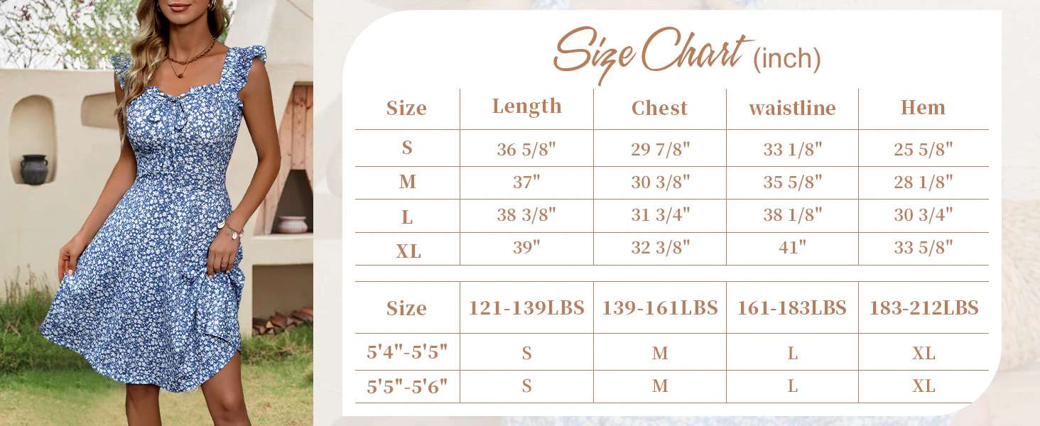 202405131945 Summer Sun Dresses for Women 2024 Adjustable Square Neck Sleeveless Midi Floral Graduation Beach Casaul Sundress...