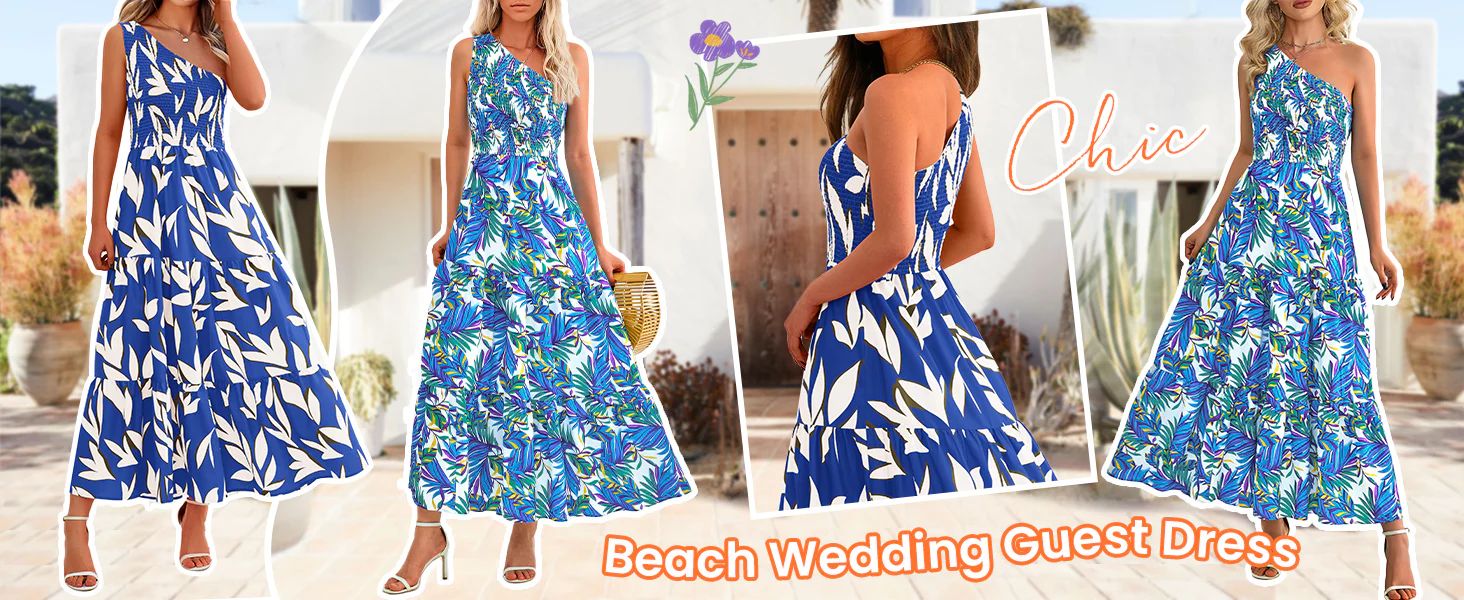 women summer beach dress wedding guest dress for women floral print dress for women