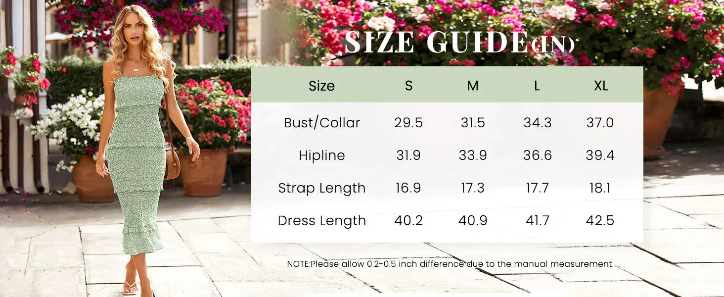 dowerme size chart of sexy ruffle floral print midi bodycon dress
