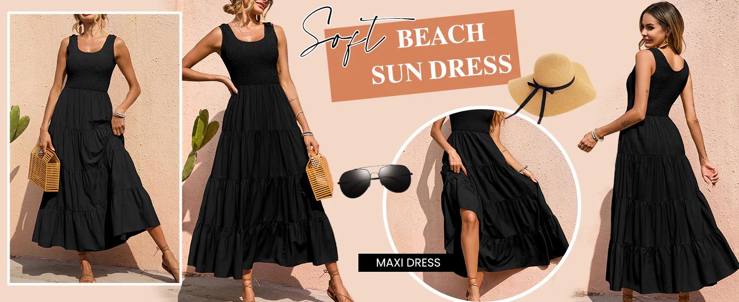 cute spring wedding guest dresses for women 2024 maxi dress for women beach vacation boho dress