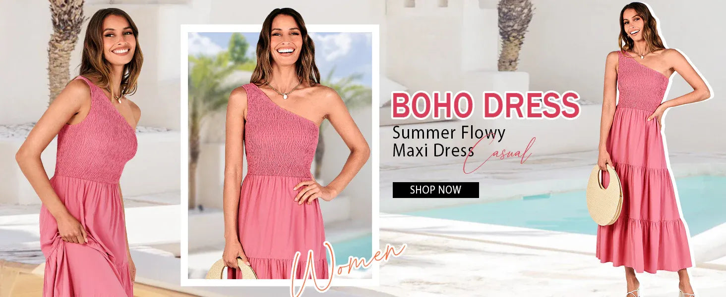 boho dresses for women party one shoulder dress women lightweight stretchy dress for women a-line