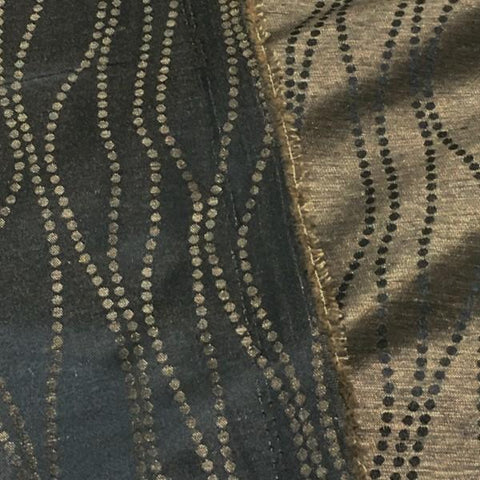 black and gold curtain fabric