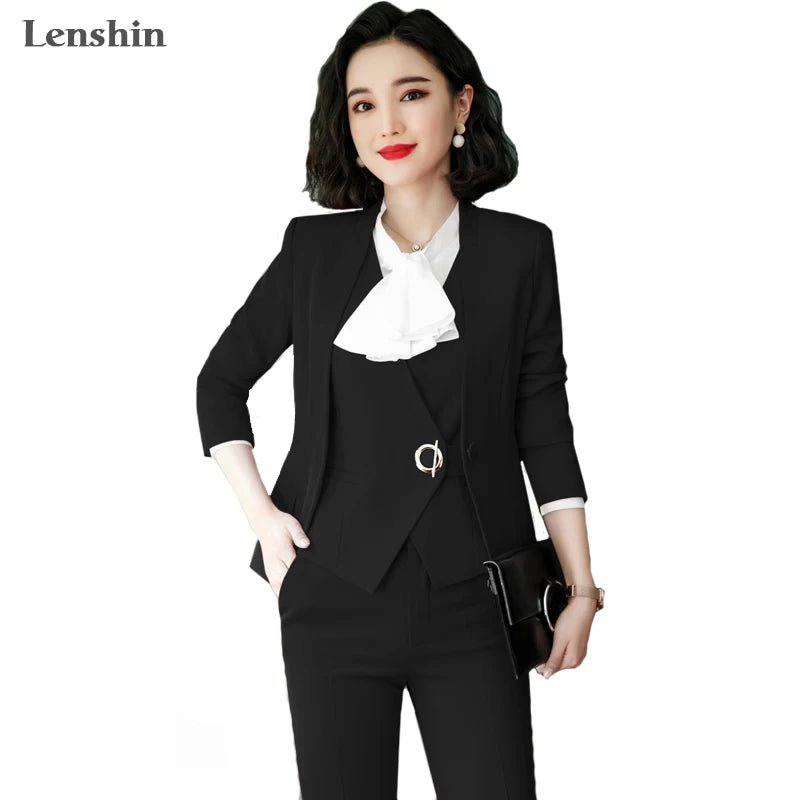 3 Piece Pant Suit Blazer, Vest and Trousers Set